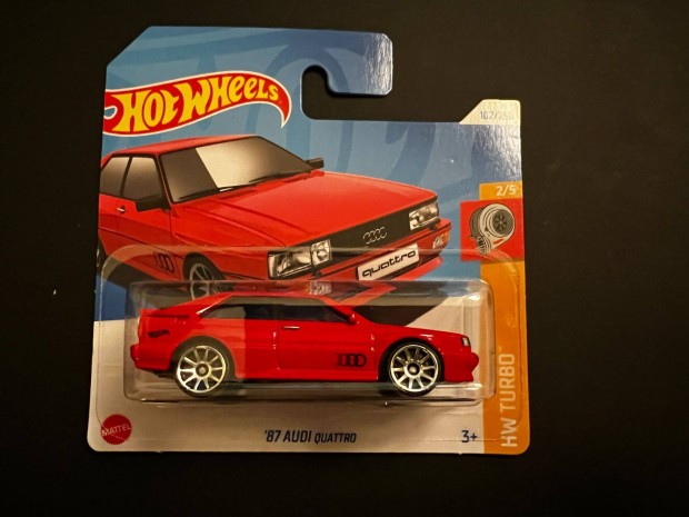 Hot Wheels '87 Audi Quattro - piros