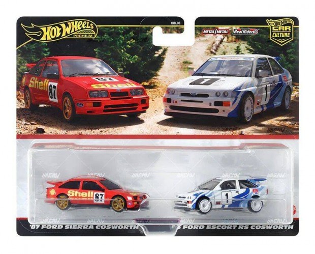 Hot Wheels '87 Ford Sierra Cosworth & '93 Ford Escort RS Cosworth
