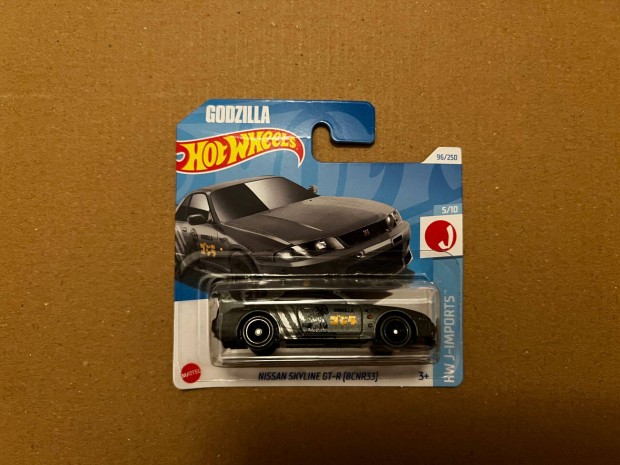 Hot Wheels - Nissan Skyline GT-R (Bcnr33) Godzilla - szürke