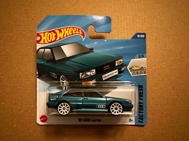 Hot Wheels - '87 Audi Quattro - trkiz zld