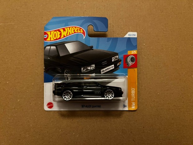 Hot Wheels - '87 Audi quattro - fekete