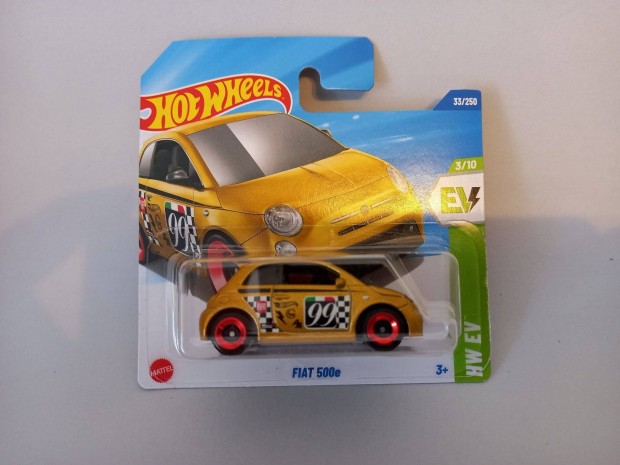 Hot Wheels fiat 500e gold