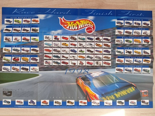 Hot Wheels poszter katalgus 1998