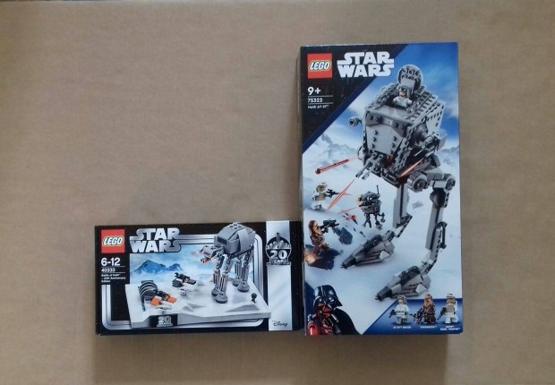 Hothi csata: bontatlan Star Wars LEGO 40333 + 75322 Hothi AT-ST Fox.r