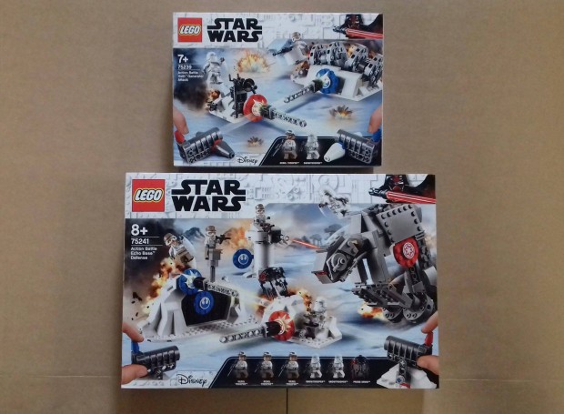 Hothi csata: bontatlan Star Wars LEGO 75239 Genertor + 75241 Fox.rba