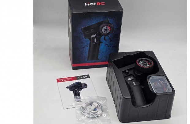 Hotrc CT-8B 8 csatorn�s 2.4ghz pisztoly t�vir�ny�t� szett RC aut�