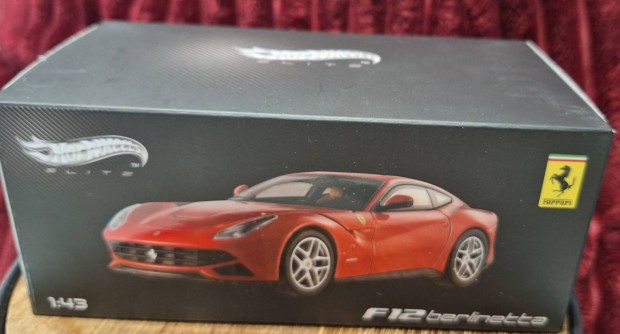 Hotwheels Elite Ferrari F12 Berlinetta 1:43 Red