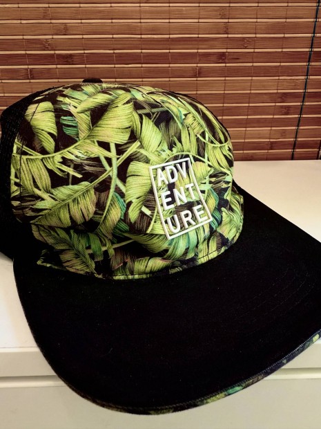House Adventure Trucker Cap baseball sapka fekete zöld hálós