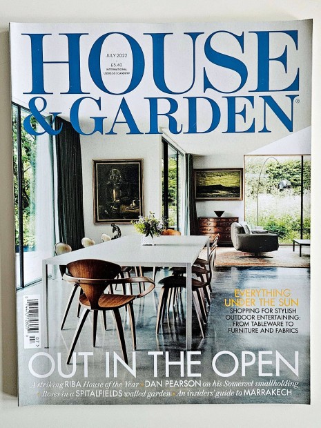 House & Garden british 2022/7 lakberendezsi magazin