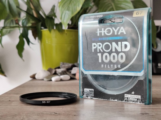 Hoya Pro ND1000 67mm sttt szr + 55mm talakt