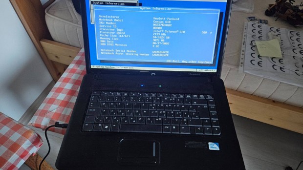 Hp 15,6" laptop 256 GB ssd vel, magyar billentyzettel