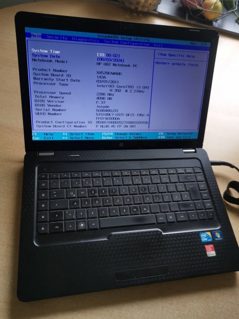 Hp G62 hibs laptop 