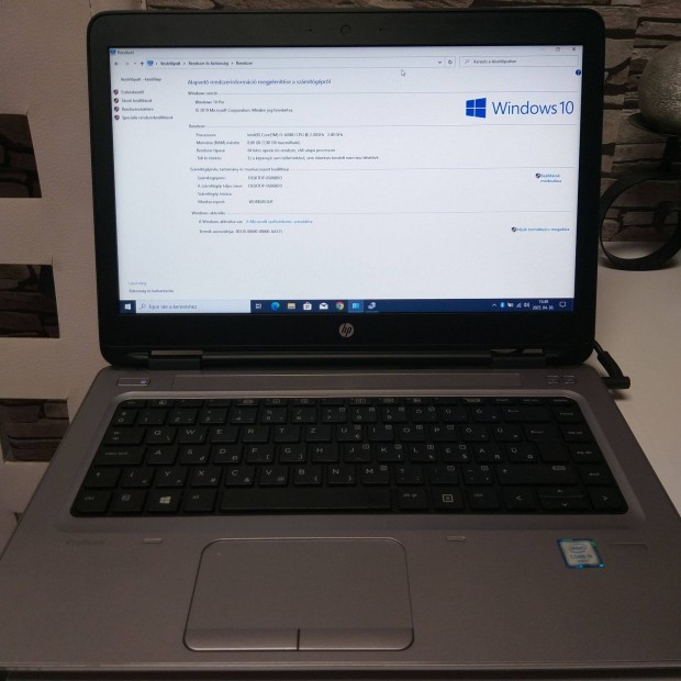 Hp laptop(nagyon gyors) Processzor:6200U I5 Tárhely: 128 GB SSD Memóri