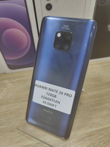 Huawei Mate 20 Pro 128gb fggetlen 