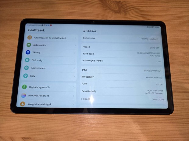 Huawei Matepad tblagp, 10,4 4/64GB