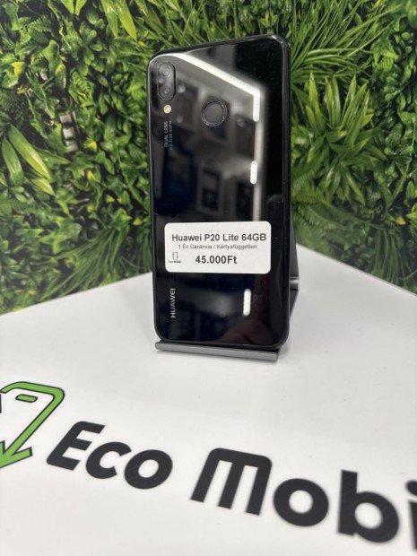 Huawei P20 Lite Kártyafüggetlen 64 GB, 12 hó garancia