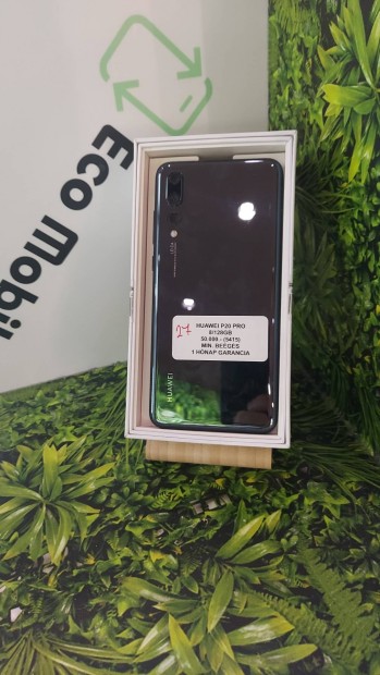 Huawei P20 Pro 8/128 GB min.beeges 1 hónap garancia