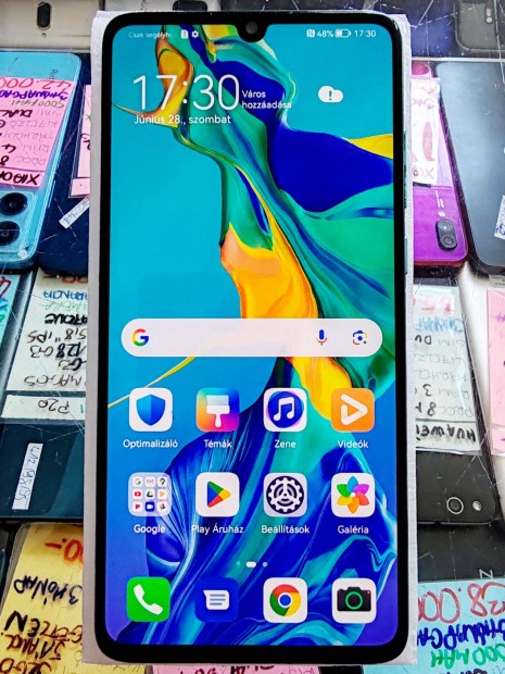 Huawei P30 6/128 3 hnap garancia 6.1" OLED Leica dual sim