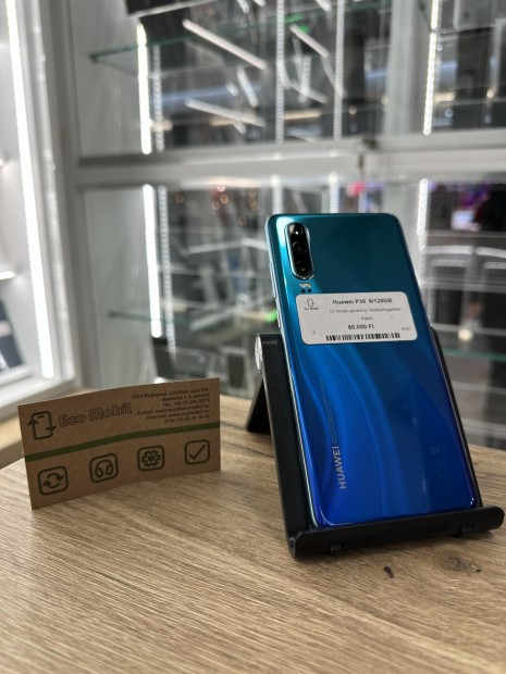 Huawei P30 Krtyafggetlen 128 GB 6 GB Ram, 12 h garancia