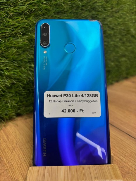 Huawei P30 Krtyafggetlen 128 GB, 12 h garancia