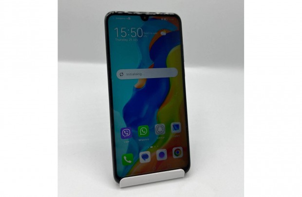 Huawei P30 Lite headsettel, 128GB, fekete, fggeten 1 v garancia