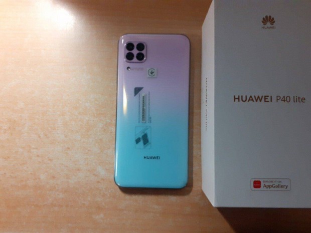 Huawei P40 Lite 6/128GB Dual Fggetlen jszer Sakura Pink Garis !