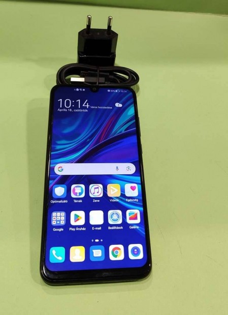 Huawei P Smart 2019 64GB Fekete Krtyafggetlen j llapot mobiltelef