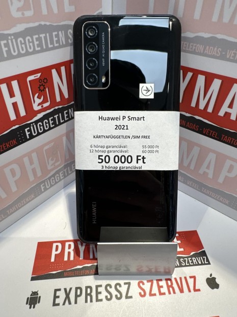 Huawei P smart (2021) Krtyafggetlen 128 GB, 12 h garancia