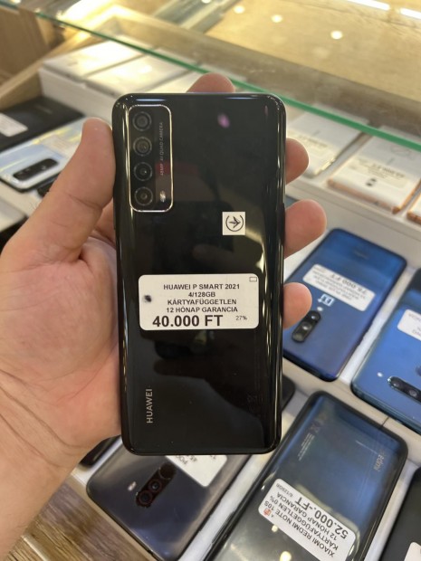 Huawei P smart (2021) Krtyafggetlen 64 GB, 12 h garancia