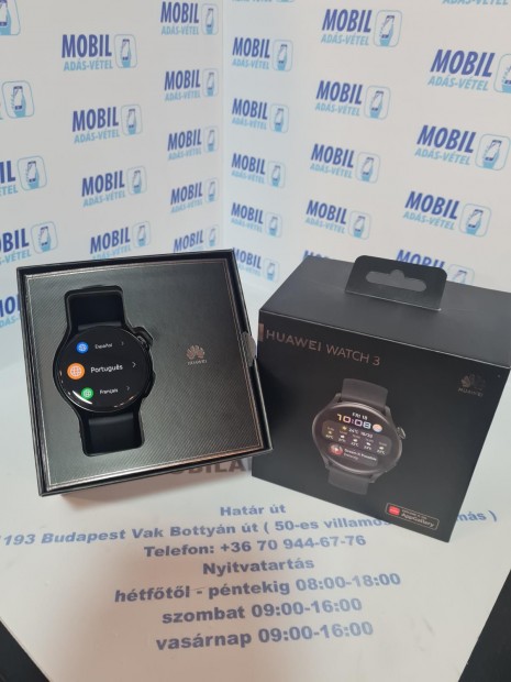 Huawei Watch 3 Egyb, 12 h garancia