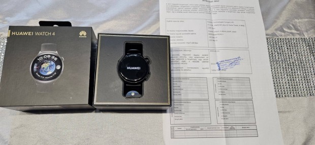 Huawei Watch 4 46mm E-simes Okosra szinte j Fekete 1,5 v Garis !