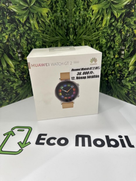 Huawei Watch GT2 42mm Krtyafggetlen, 12 h garancia