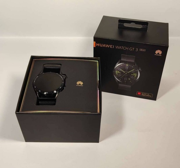 Huawei Watch GT3 46mm fekete szn,fm szjjal,szp llapot okosra e
