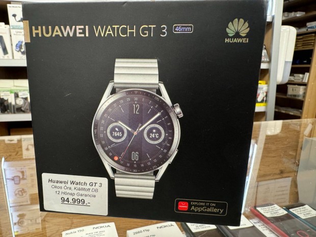 Huawei Watch GT 3 Elite 46MM Okos ra 12H Garancia -10 Kedvezmny