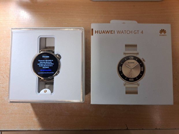 Huawei Watch GT 4 41mm Okosra szinte j Gold Garancival !