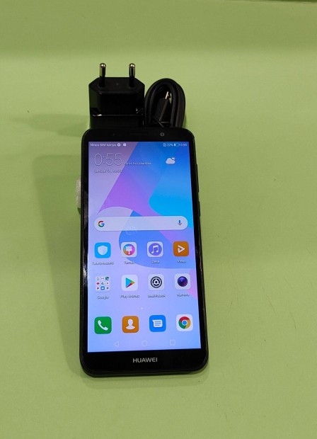 Huawei Y5 2018 16GB Fekete Krtyafggetlen j llapot,jl mkd mobi