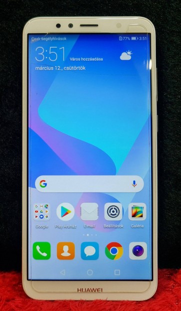 Huawei Y6 16GB 2018 Mobiltelefon szp llapotban1 hnap garancia Kial