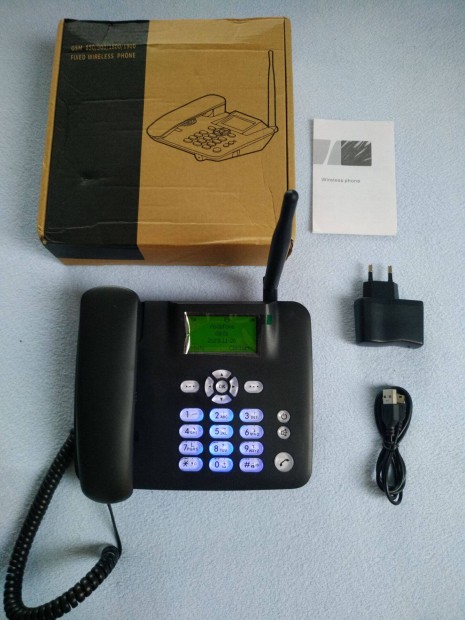 Huawei asztali GSM telefon, FM rádió, ébresztés, SMS, névjegyzék - új