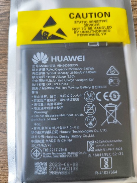 Huawei p30 akkumlator Uj