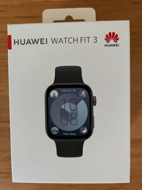 Huawei watch fit 3 Újszerű,garancia papírral!