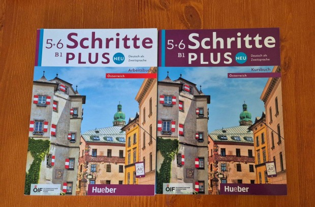 Hueber Schritte plus Neu Österreich B1 német nyelvtani tankkönyv