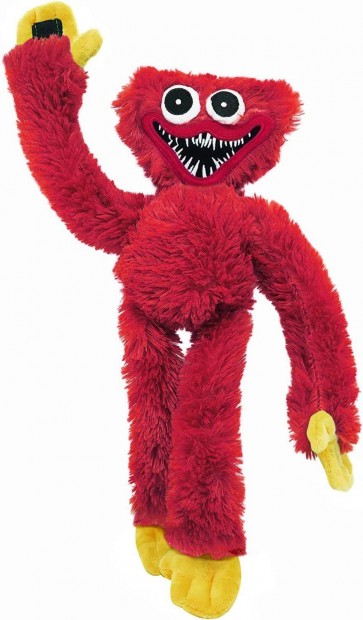 Huggy Wuggy Poppy Playtime plss figura 40cm Piros