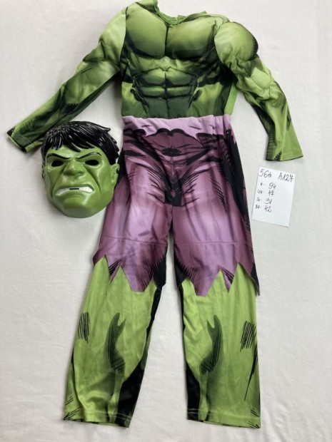 Hulk jelmez, szuperhs jelmez A127