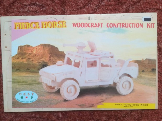 Hummer Woodcraft 23x37 cm 1500 Ft fa sszerakhat aut puzzle