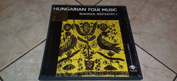 Hungarian folk music 4db bakelit hanglemez box