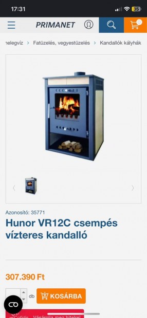 Hunor VR12C csemps kandall