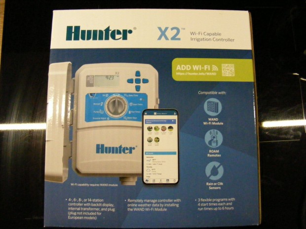 Hunter X2 1401-E, 14 zónás kültéri vezérlő, Új Wifi előkészítéssel