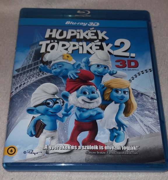 Hupikék törpikék 2 3D Magyar Szinkronos Blu-ray 