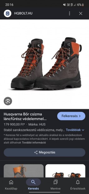 Husqvarna vgsll bakancs