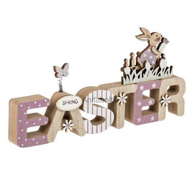Hsvti fa dekorci Lila "Easter" nyl 23x2x12cm